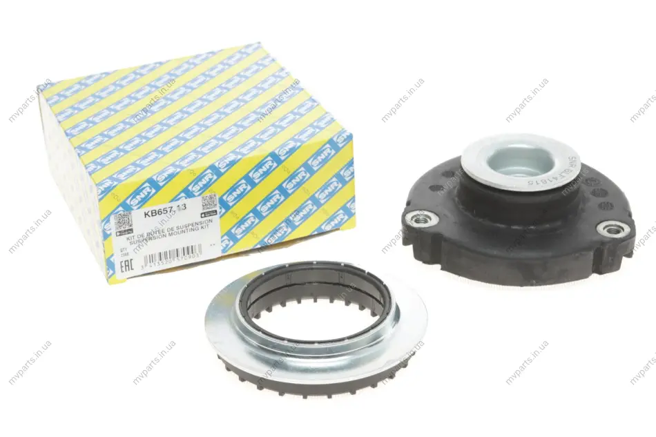Подушка амортизатора (переднього) + підшипник Skoda Fabia/Roomster/VW Fox/Polo 1.0-2.0 95- SNR KB657.13 SNR NTN KB657-13 (фото 1)