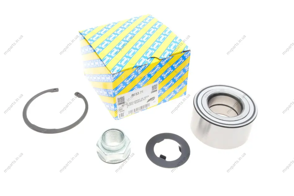 Підшипник маточини (передньої) Opel Mokka/Chevrolet Aveo 10- (40x78.3x40) SNR R153.71 SNR NTN R153-71 (фото 1)