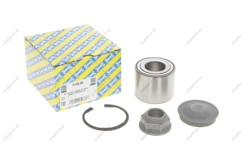Підшипник маточини (задньої) Renault Kangoo 08-/Scenic 09- (30x62x48) SNR R155.89 SNR NTN R155-89 (фото 1)