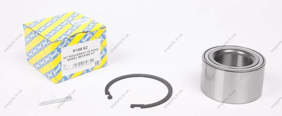 Підшипник маточини (передньої) Nissan Almera Tino 00-/Primera 2 02-/X-Trail 01-07 SNR R168.62 SNR NTN R168-62 (фото 1)