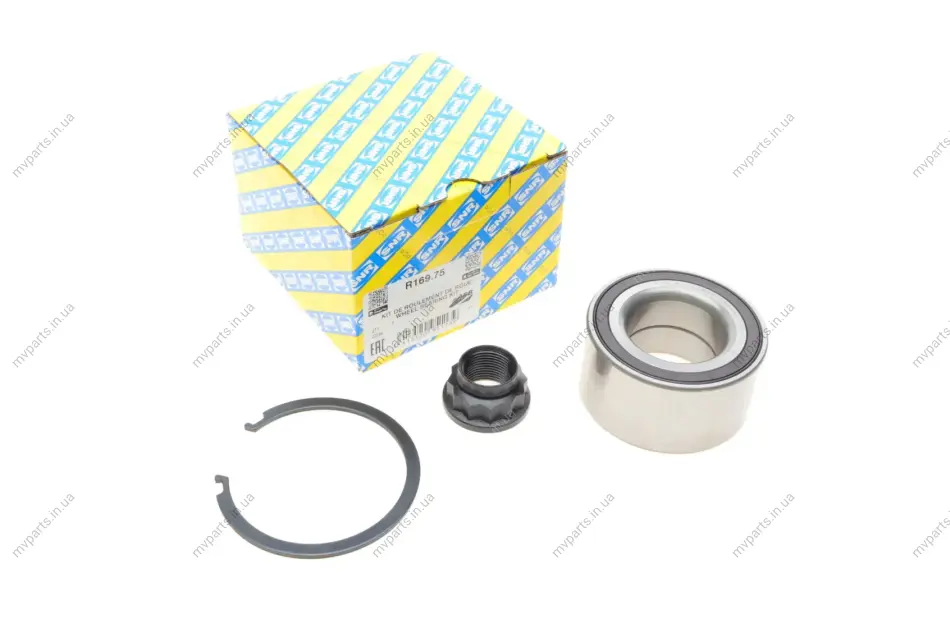 Підшипник маточини (передньої) Toyota Yaris 05- (40x75x39) SNR R169.75 SNR NTN R169-75 (фото 1)