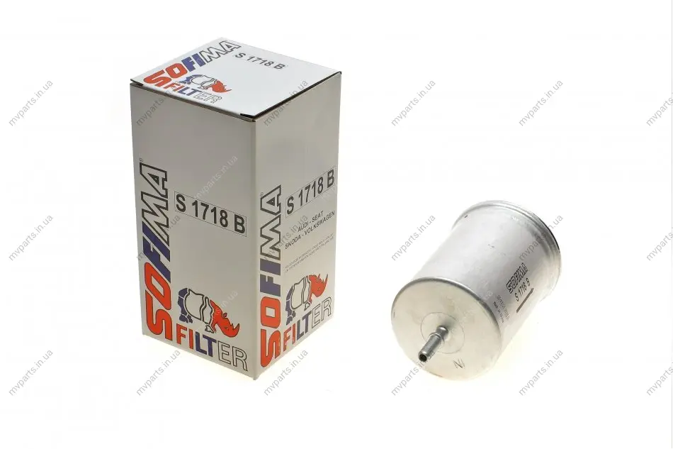 Фільтр паливний VW T5 2.0-3.2i 03-15/Golf 1.4-3.2i 97-06/Skoda Octavia 1.4-2.0i 96-10 (OE line) S 1718 B SOFIMA S-1718-B (фото 1)