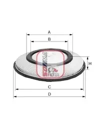 Фільтр повітряний Nissan Primera 1.6 90-02/ Sunny 1.4 89-00 S 2720 A SOFIMA S-2720-A (фото 1)