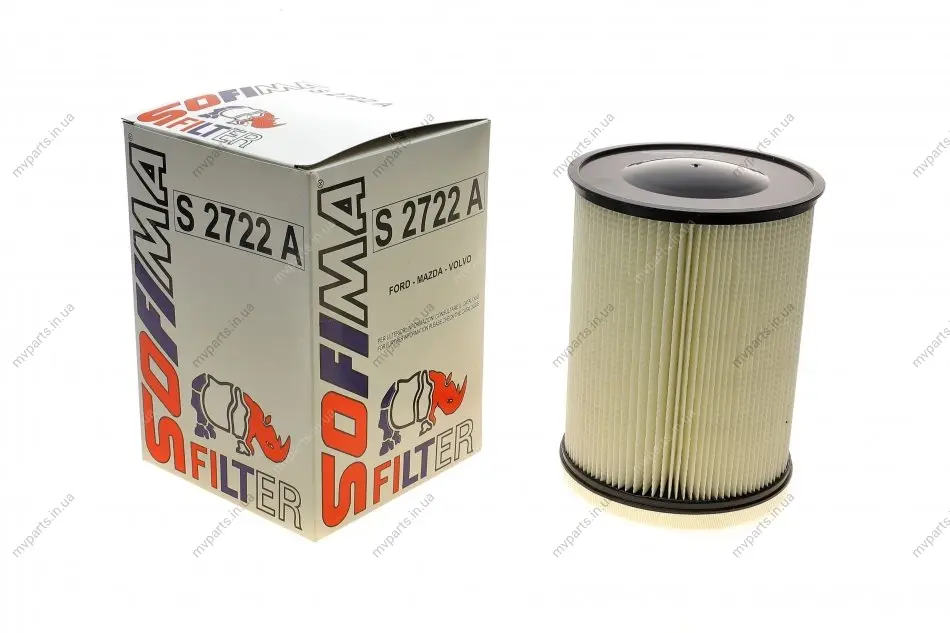 Фільтр повітряний Ford Connect 13-/C-MAX 10-/Focus 1.0-2.0 i/D 04-/Volvo C30/V50 1.6-2.0 06-12 S 2722 A SOFIMA S-2722-A (фото 1)