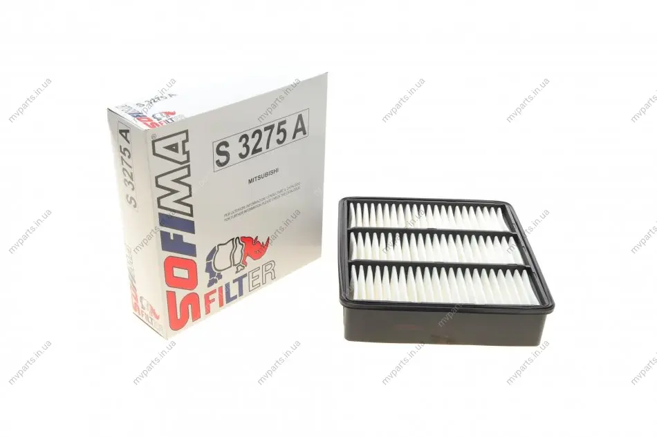 Фільтр повітряний Mitsubishi Colt V/Galant VI/Lancer/Outlander 1.3-2.4TDI 95- S 3275 A SOFIMA S-3275-A (фото 1)