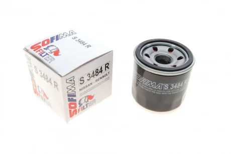 Фільтр масляний Renault Megane III 2.0CVT 09-/IV 1.6TCe 16-/Laguna III 2.0/3.5i 07-15 S 3484 R SOFIMA S-3484-R