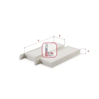 Фільтр салону Citroen C4/Opel Mokka B 20-/Corsa F/Peugeot 2008/208 19- (к-кт 2шт) S 3587 C SOFIMA S-3587-C (фото 1)