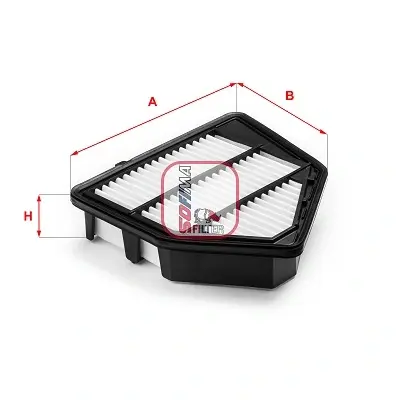 Фільтр повітряний Honda CR-V IV 1.6 i-DTEC 13- S 3B62 A SOFIMA S-3B62-A (фото 1)