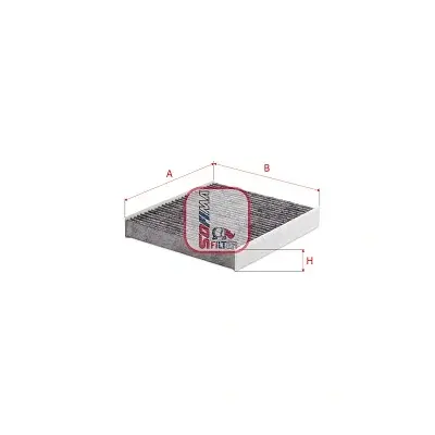 Фільтр салону Renault Captur/Clio/Logan 13-/Arkana/Duster 18-/Jogger 22-/Nissan Juke 17- (вугільний) S 4388 CA SOFIMA S-4388-CA (фото 1)