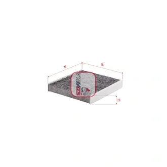 Фільтр салону Renault Captur/Clio/Logan 13-/Arkana/Duster 18-/Jogger 22-/Nissan Juke 17- (вугільний) S 4388 CA SOFIMA S-4388-CA