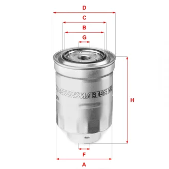 Фільтр паливний Mitsubishi Outlander III/Citroen C4/Peugeot 4008 1.8 HDI 12- S 4465 NR SOFIMA S-4465-NR