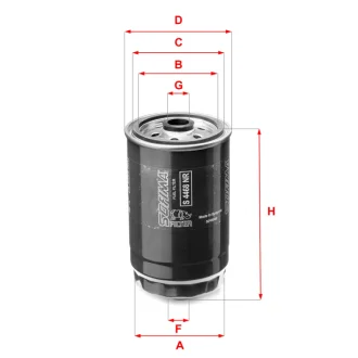 Фільтр паливний Hyundai Elantra/i30/i40/Santa Fe 1.4-1.2CRDi 11-/KIA Sorento 2.2 CRDi 15- S 4468 NR SOFIMA S-4468-NR