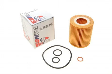 Фільтр масляний BMW 3 (E46/E90) /5 (E60) 1.6/2.0/1.8/2.0 S 5028 PE SOFIMA S-5028-PE