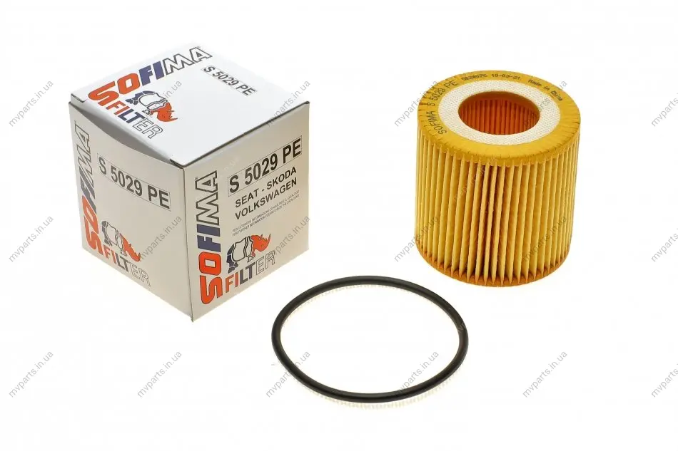 Фільтр масляний VW Polo 01-/Seat Ibiza/Skoda Fabia 1.2i 09- S 5029 PE SOFIMA S-5029-PE (фото 1)