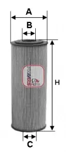 Фільтр масляний MB 917 S 5124 PE SOFIMA S-5124-PE (фото 1)