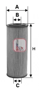 Фільтр масляний MB 917 S 5124 PE SOFIMA S-5124-PE