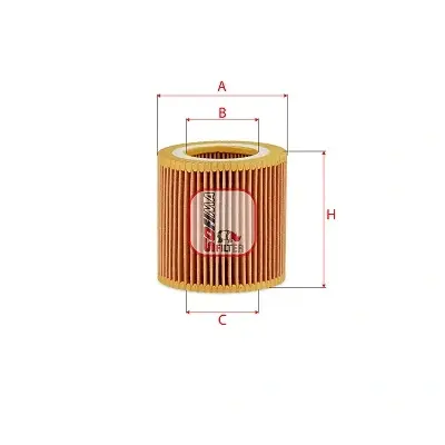 Фільтр масляний BMW 2 (F22/F87)/3 (F30/F80)/4 (F33/F83) 3.0 S55/N55 14-20 S 5232 PE SOFIMA S-5232-PE (фото 1)
