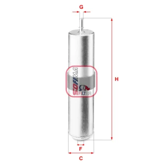Фільтр паливний BMW 2 (F44/F45/F46)/X1 (F48) 1.5D-2.0D B37/B47 14- (OE line) S 9261 B SOFIMA S-9261-B
