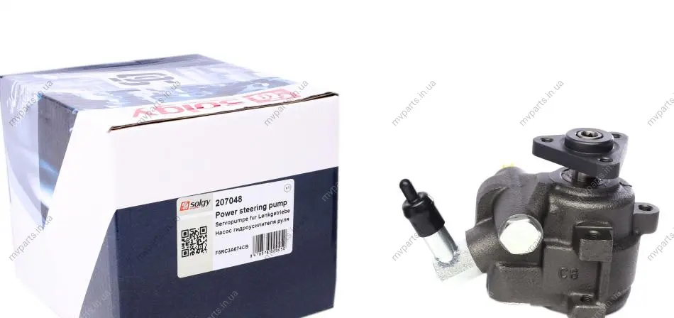 Насос ГПК Ford Transit 2.5D 94-00 (штуцер на шків) SOLGY Solgy 207048 (фото 1)