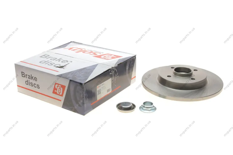 Диск гальмівний (задній) Citroen Berlingo/Peugeot Partner 08- (268х12) (+ABS) (з підшипником) SOLGY Solgy 208024 (фото 1)