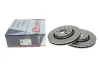 Диск гальмівний (передній) Opel Astra F/Kadett E/Vectra A/B 89-/Daewoo Lanos 97- (256x24) SOLGY Solgy 208062 (фото 4)