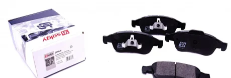 Колодки гальмівні (передні) Renault Fluence/Megane/Scenic 08- SOLGY Solgy 209040