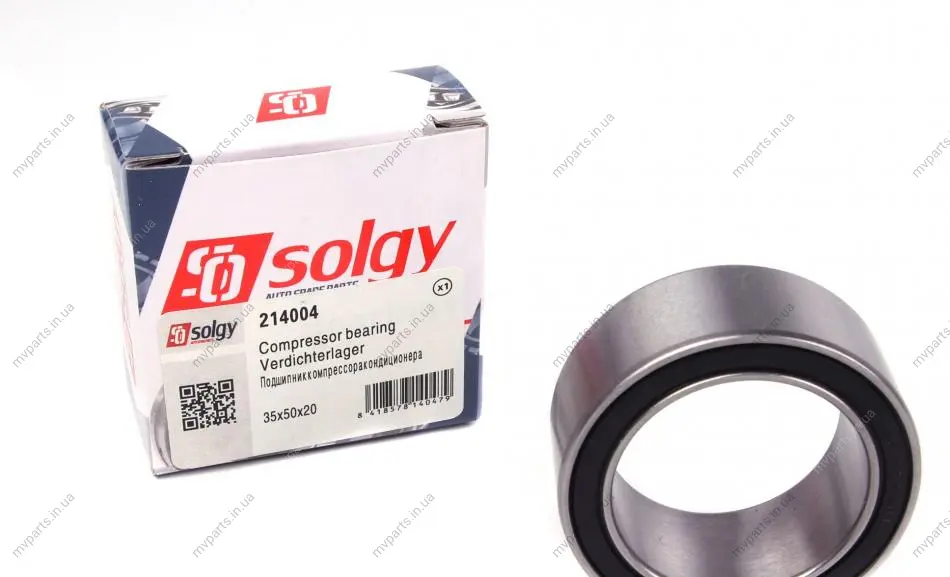Підшипник компресора кондиціонера (35x50x20) SOLGY Solgy 214004 (фото 1)
