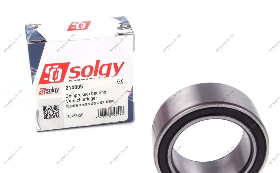 Підшипник компресора кондиціонера (35x52x20) SOLGY Solgy 214005 (фото 1)