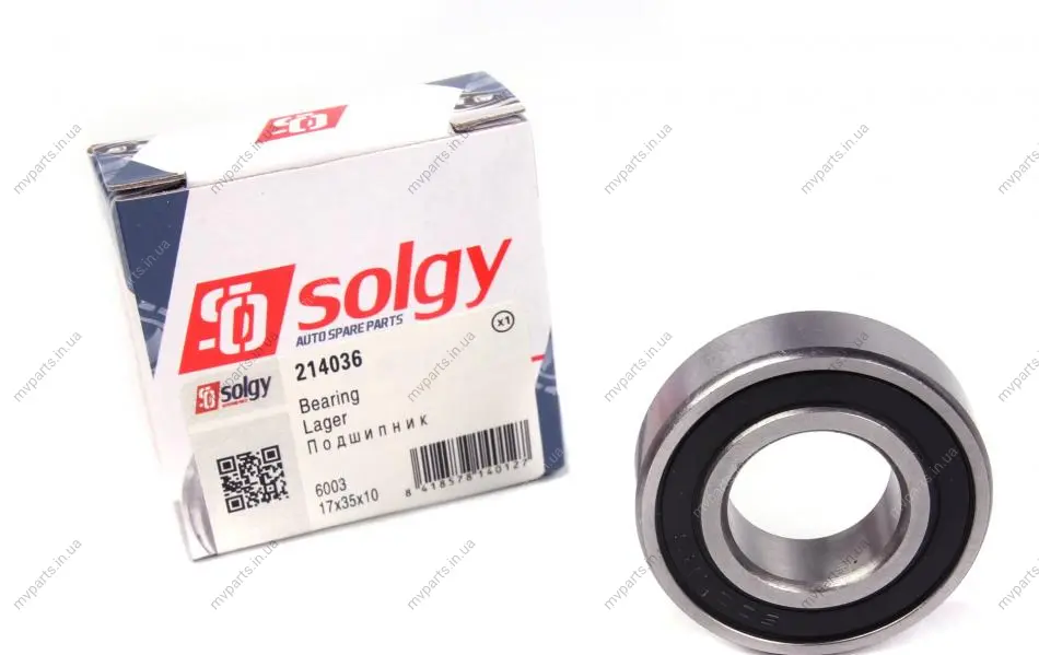 Підшипник (17x35x10) SOLGY Solgy 214036 (фото 1)