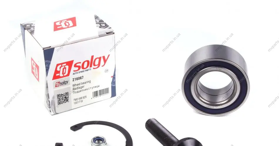 Підшипник маточини (передньої/задньої) VW Sharan (43x80x38) (к-кт) SOLGY Solgy 216067 (фото 1)