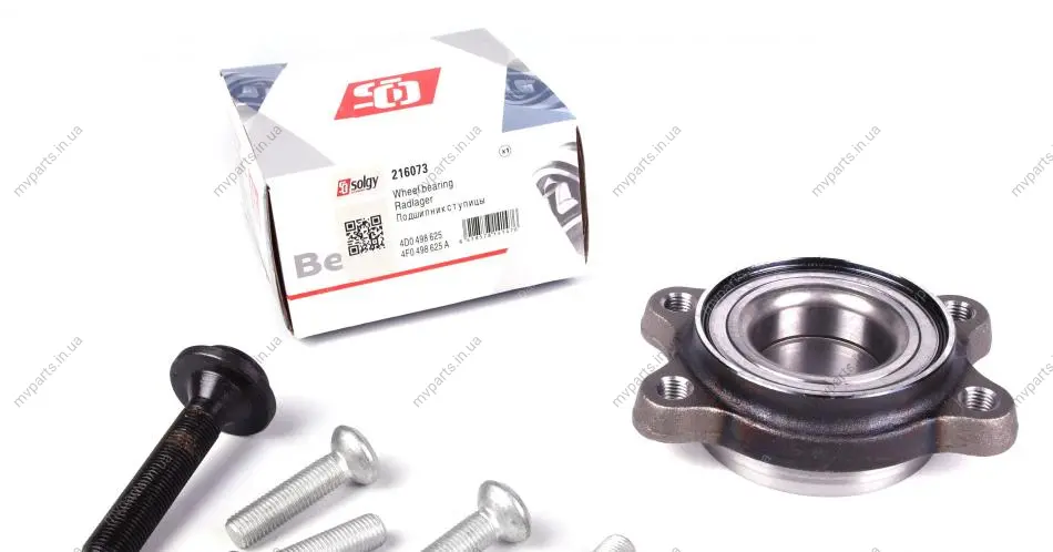 Підшипник маточини (передньої/задньої) Audi A6/A8 02- (45x92x32) SOLGY Solgy 216073 (фото 1)