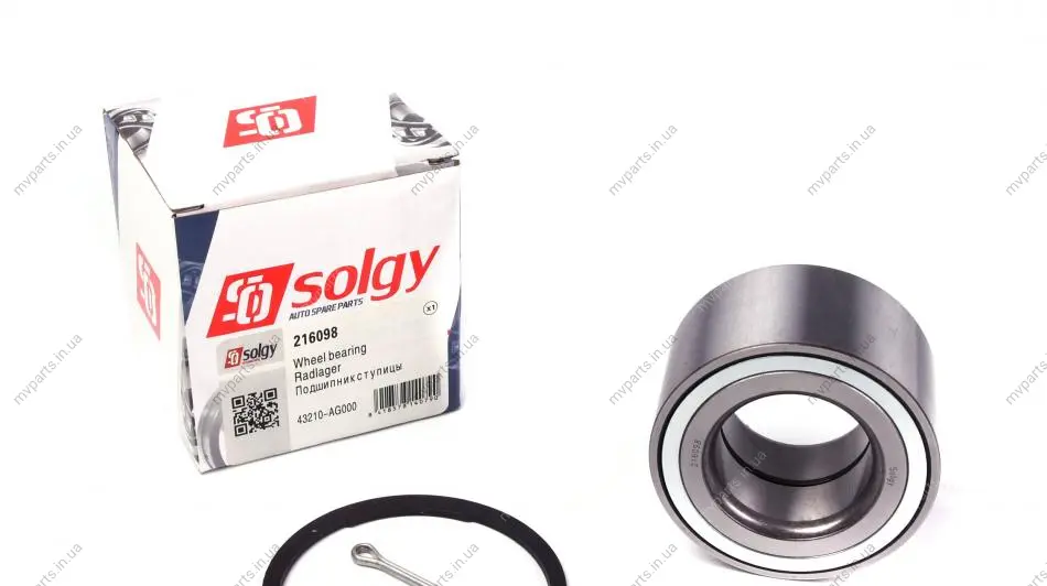 Підшипник маточини (задньої) Nissan X-Trail 01-07 (43x79x45) (к-кт) SOLGY Solgy 216098 (фото 1)