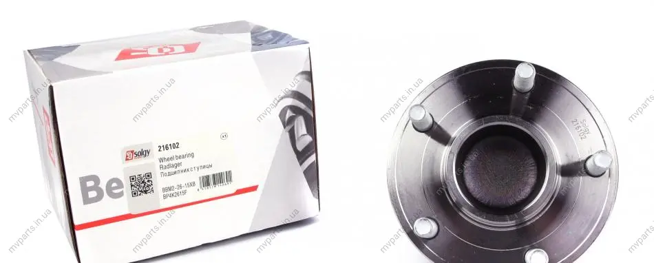 Підшипник маточини (задньої) Mazda 3/5 10- (+ABS) SOLGY Solgy 216102 (фото 1)
