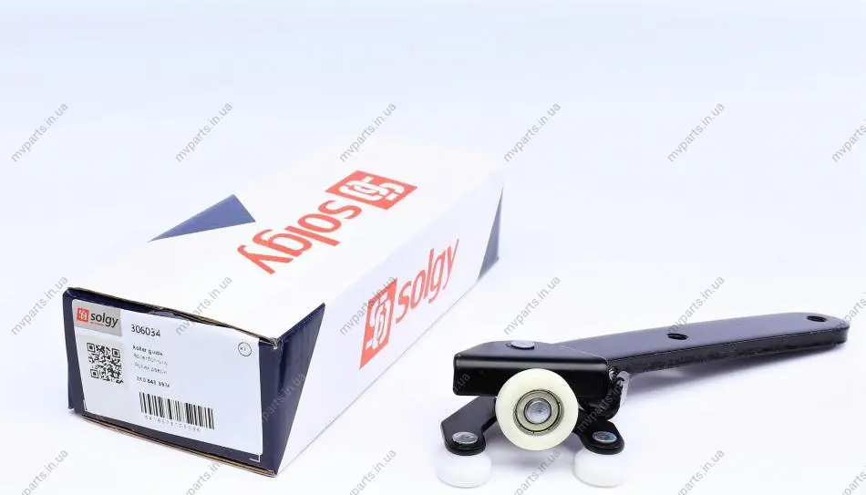 Ролик дверей (бічних/нижній) VW Caddy 03- (L) (з кронштейном) SOLGY Solgy 306034 (фото 1)