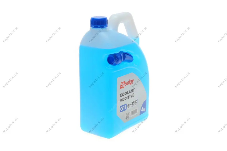 Антифриз (синій) G11 (4kg) (-35°C готовий до застосування) SOLGY Solgy 503002 (фото 1)