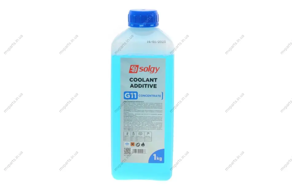 Антифриз (синій) G11 (концентрат) (1kg) SOLGY Solgy 503003 (фото 1)