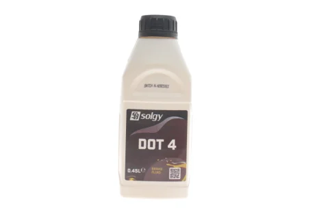 Рідина гальмівна DOT4 (0.45L) SOLGY Solgy 504008