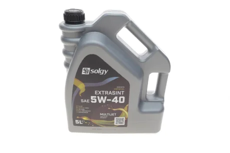 Олива 5W40 EXTRASINT MULTIJET (5L) (RN 0700/0710/MB226.51/API SN/CF/ACEA A3/B4) SOLGY Solgy 504010