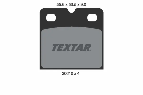 Колодки гальмівні (задні) Tesla Model S/X 13- (Brembo) TEXTAR 2061005 (фото 1)
