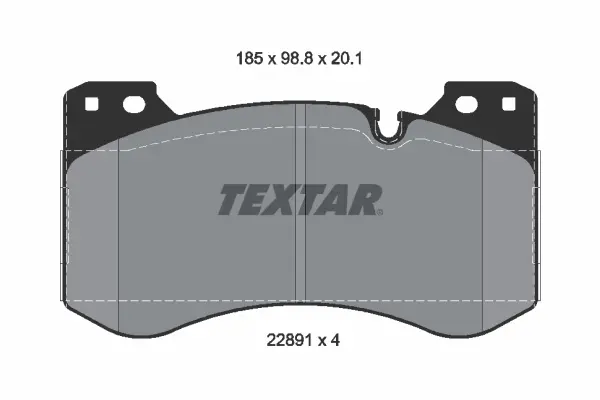 Колодки гальмівні (передні) BMW 3 (G20/G80/G28) 20- TEXTAR 2289101 (фото 1)