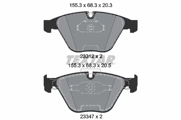 Колодки гальмівні (передні) BMW 3 (E90/E92/E93) 06-13 (Teves) TEXTAR 2331207 (фото 1)