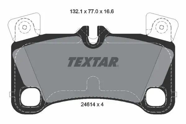 Колодки гальмівні (задні) Audi Q7 06-16/Porsche Cayenne 02-10/VW Touareg 02-10 (Brembo) TEXTAR 2461401 (фото 1)