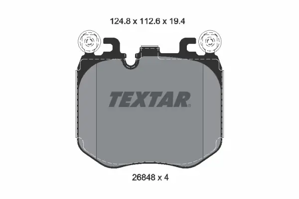 Колодки гальмівні (передні) BMW 5 (G60/G61)/7 (G70)/X3 (G45) 22- B57/B58/S68 TEXTAR 2684801 (фото 1)