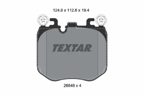 Колодки гальмівні (передні) BMW 5 (G60/G61)/7 (G70)/X3 (G45) 22- B57/B58/S68 TEXTAR 2684801