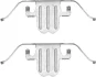 Планка супорта (переднього) прижимна (к-кт) BMW 1 (E81/E87)/3 (E90-93)/5 (E60/F10) 03- (Ate-Teves) TEXTAR 82074500 (фото 1)