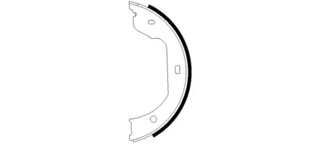 Колодки ручника VW T5 03- (185x30) (без пружини) TEXTAR 91058700