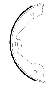 Колодки ручника VW Touareg/Land Rover Range Rover 02- (210x30) TEXTAR 91062400