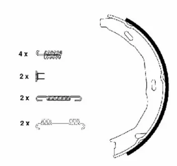 Колодки ручника MB C-class (W204/C204) 07- /E-class (A207/C207) 09- (164x25) (к-кт) TEXTAR 91066900