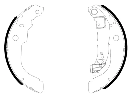 Колодки гальмівні (задні) Peugeot 208/Citroen C3 12- (барабанні) (228.4x42) TEXTAR 91084300