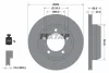 Диск гальмівний (задній) Porsche 718/Boxster/Cayman 2.0-3.4 04- (299x20) PRO TEXTAR 92165303 (фото 1)